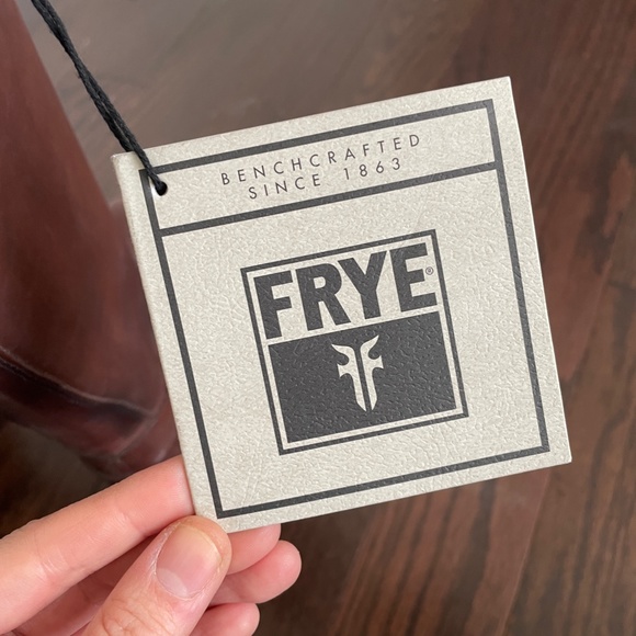 NWT Frye Women's Melissa Knotted Tall Riding Boot in Redwood - Picture 9 of 10